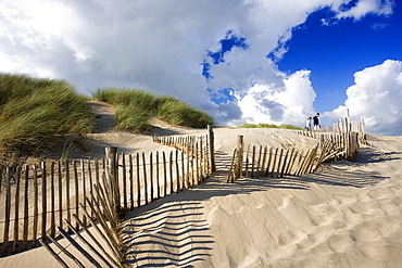 Sand dunes at Camber Sands, Kent, England, Europe