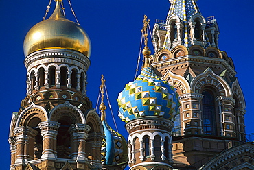 The Resurrection Church, architect Alfred Parlands, Gribojedow Canal St. Petersburg, Russia