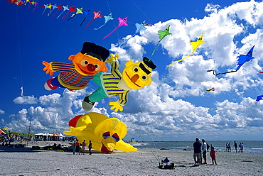 7 International Kite festival, Norderney, East Frisian Islands, East Frisia, Lower Saxony, Germany