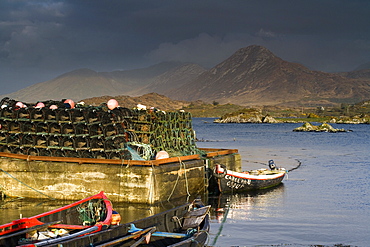 Ballynakill Harbour, Connemara, County Galway, Ireland, Europe