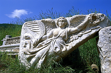 Victory goddess Nike, Ancient city of Ephesus, Turkish Aegean, Turkey