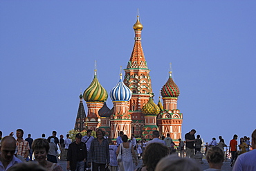 Cathedral of Saint Basil the Blessed, also known as Cathedral of Intercession of the Virgin on the Moat and Cathedral of the Protection of the Mother of God, Moscow, Russia