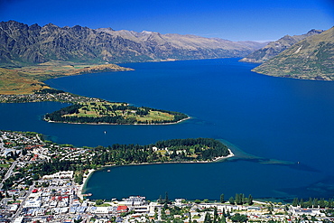 View over Bob's Peak, Queenstown, Otago, South Island, New Zealand