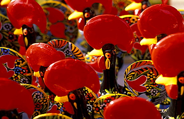 Coloured roosters of clay, Barcelos, Braga, CÂ·vado, Portugal