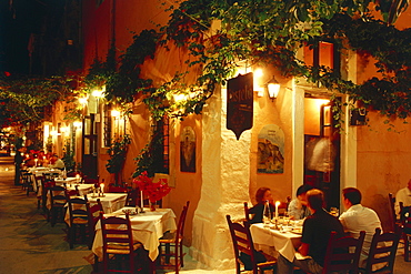 Restaurant, RÃˆthimnon, Crete, Greece