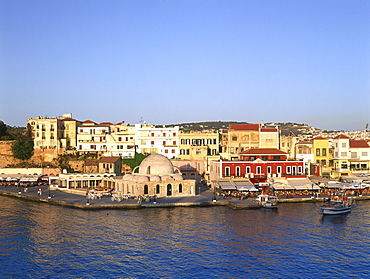 Mosque of the Janitschars, Venetian Harbour, Chania, Crete, Greece