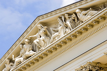 Gable of the Hungarian National Museum, Pest, Budapest, Hungary