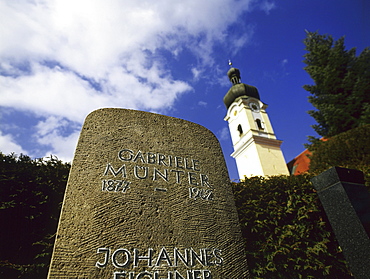 Gravestone of Gabriele Muenter, Murnau, Upper Bavaria, Germany00058273