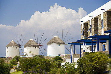 The small luxury Theoxenia Design Hotel next to the windmills, Mykonos-Town, Mykonos, Greece