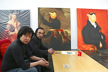 ShanghART art gallery, Moganshan, paintings of painter Zhou Tiehei, exibition hall, Gallery, art dealer, 50 Moganshan Road