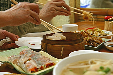 Dim Sum, Dim sum, steamed, buns, chopsticks