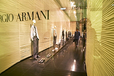 Georgio Armani, Three on the Bund, designed by Michael Graves, fashion label, modern architecture, Shanghai, China