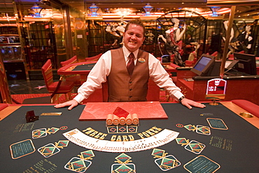 Happy Pokerface at Casino Royale on Deck 4, Freedom of the Seas Cruise Ship, Royal Caribbean International Cruise Line