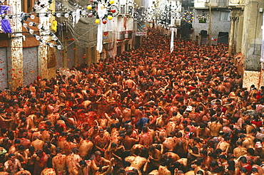 Tomatina, Tomatoe Festival, Bunol, Province Valencia, Spain