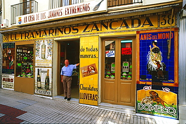 Delicatessen and Ham Shop, Merida, Province Badajoz, Extremadura, Spain