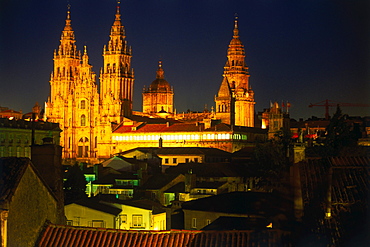 Cathedral, Santiago de Compostela, Province La Coruna, Galicia, Spain