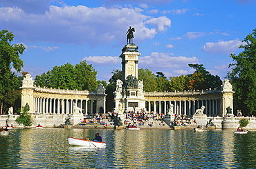 Monument for Alfonso XII., Retiro Park, Madrid, Spain