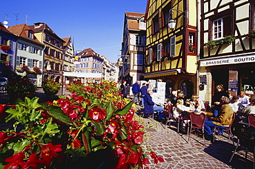 Houses in Quartier des Tanneurs in Colmar, Elsass, France