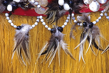 Traditional Grass Skirt, Cook Islands Cultural Village, Rarotonga, Cook Islands