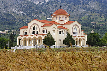 The St Gerasimou monastery in the plain of Omala, Cephalonia, Ionian Islands, Greece