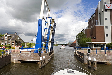 Scharsterbrug Drawbridge, Frisian Lake District, Netherlands