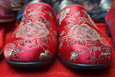 Red Slipper Souvenirs at Shibaozhai Pavilion, Yangtze River, Shibaozhai, China