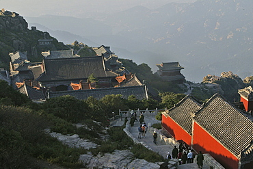 Azure Cloud Temple, Tai Shan, Shandong province, Taishan, Mount Tai, World Heritage, UNESCO, China, Asia