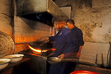 monastery kitchen on peak, at 1613 metres high, Wudang Shan, Taoist mountain, Hubei province, Wudangshan, Mount Wudang, UNESCO world cultural heritage site, birthplace of Tai chi, China, Asia