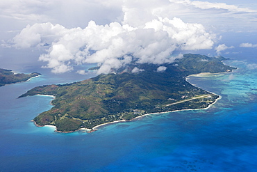 Aerial Photo of Praslin Island, Praslin Island, Seychelles