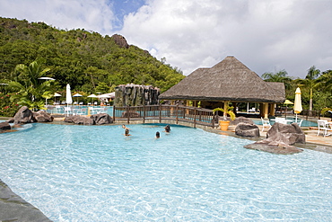 Swimming Pool at La Reserve Resort, Anse Petit Cour, Praslin Island, Seychelles