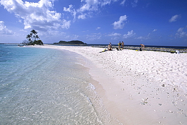 A beach on Sandy Island, Carriacou, Grenada, Carribean