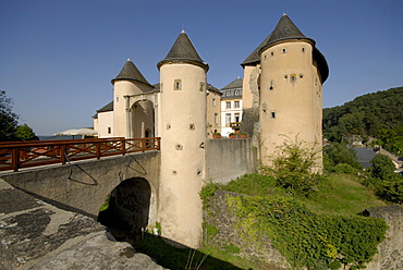 Bourglinster castle in the sunlight, Luxembourg, Europe