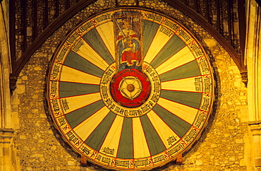 Europe, Great Britain, England, Hampshire, Winchester, Winchester Cathedral, King ArthurÃ‚Â´s round table