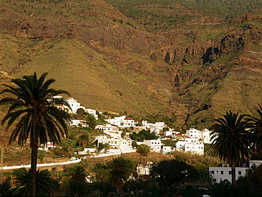 Village El Risco near Agaete, Natural Park Tamadaba, Gran Canaria, Canary Islands, Spain