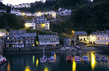 Europe, Great Britain, England, Cevon, harbour in Clovelly