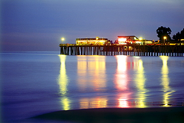 Capitolia Pier near Santa Cruz at Highway 1, California, USA