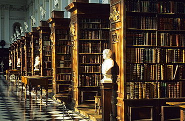 Europe, Great Britain, England, Cambridgeshire, Cambridge, Trinity College, Wren Library