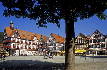 Bad Urach, marketplace, Baden-Wuerttemberg, Germany, Europe