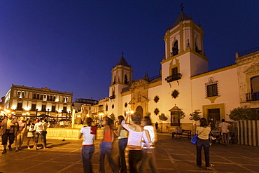 Spain Andalucia Ronda Plaza l Socorro