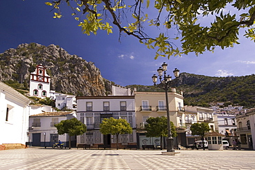 Spain Andalucia pueblo blanco Grazalema church