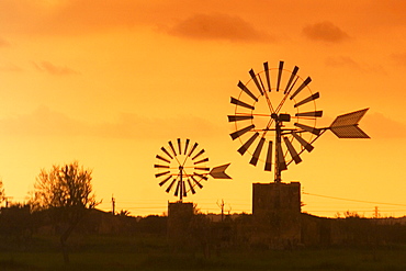 Mallorca wind mills at Sant Jordi valley