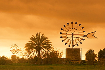 Mallorca wind mills at Sant Jordi valley