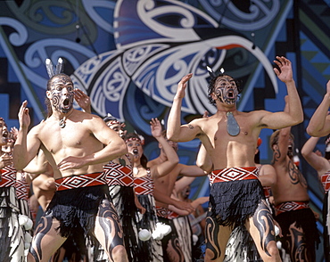 New Zealand, north island, Rotorua Arts Festival, dance and singing performance