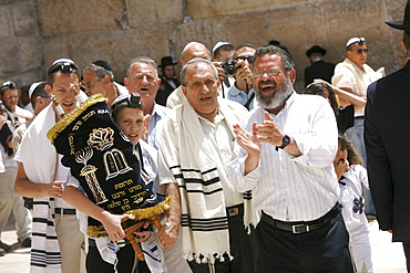 Bar Mitzvah at the Wailing Wall, Jerusalem, Israel