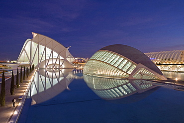 City of Arts and Sciences, Ciudad de las Artes y las Ciencias, L'Hemispheric, Valencia, Spain