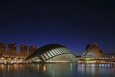 City of Arts and Sciences, Ciudad de las Artes y las Ciencias, L'Hemispheric, architect, Calatrava, Valencia, Spain