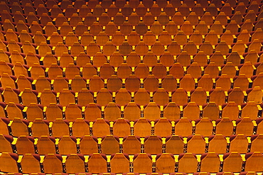 Rows of seats in a theater, Deutsches Theater, Munich, Bavaria, Germany