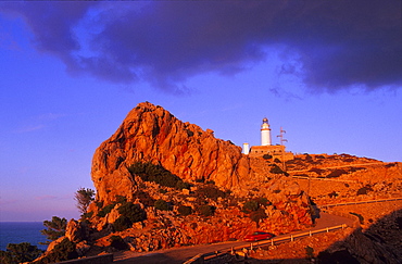 Europe, Spain, Majorca, Cap Formentor. Lighthouse