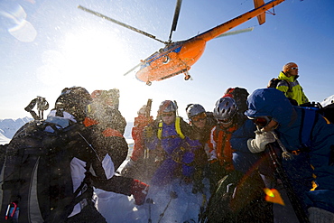 Heliskiing Kamchatka, Sibiria, Russia, a MI-8 helicopter