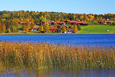 Fall in Leksand at the lake Siljan, Dalarna, middle Sweden